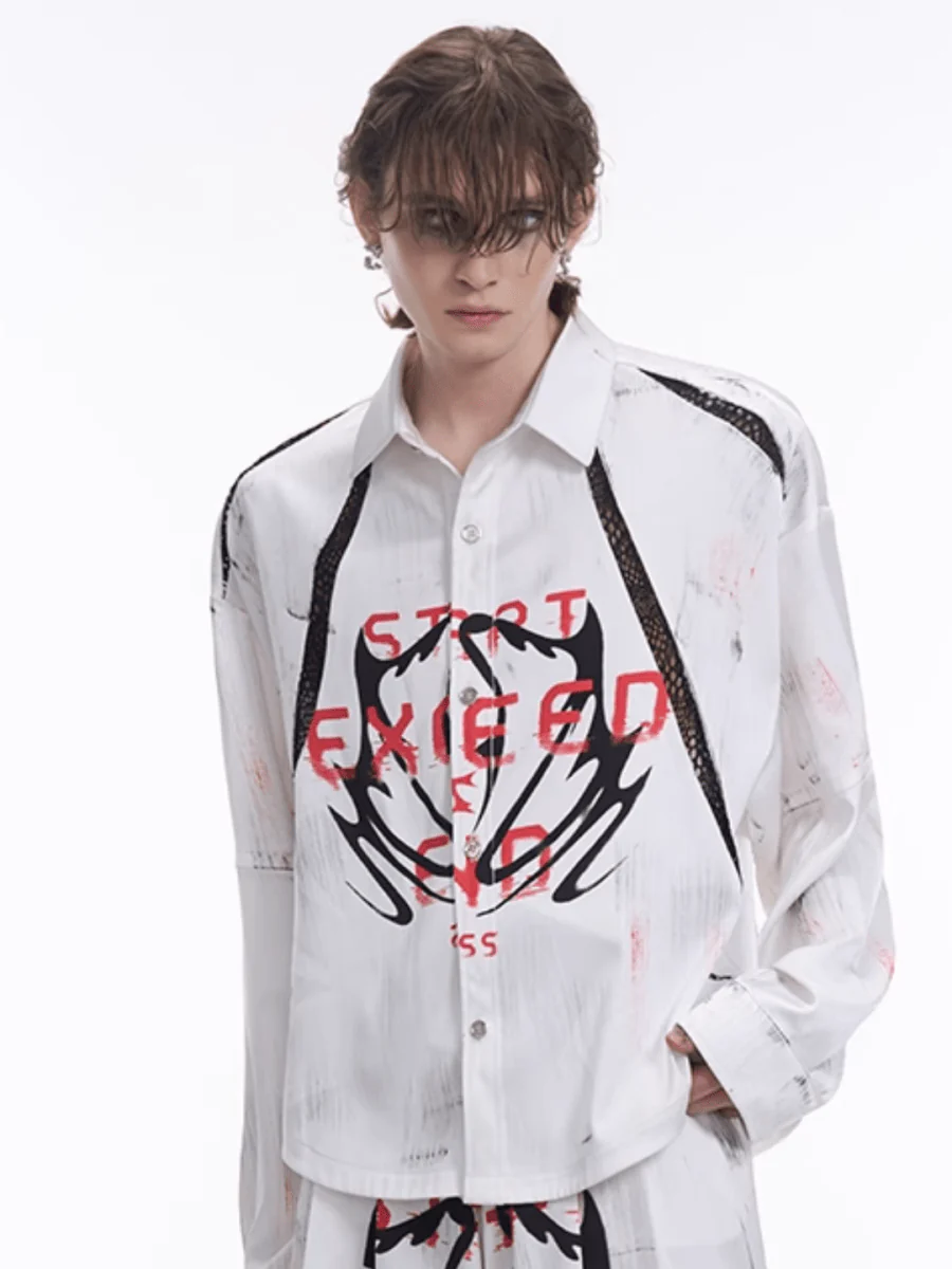 [STARTEXCEEDEND] Skeleton printing LOGO Jacket + Bottoms st1871