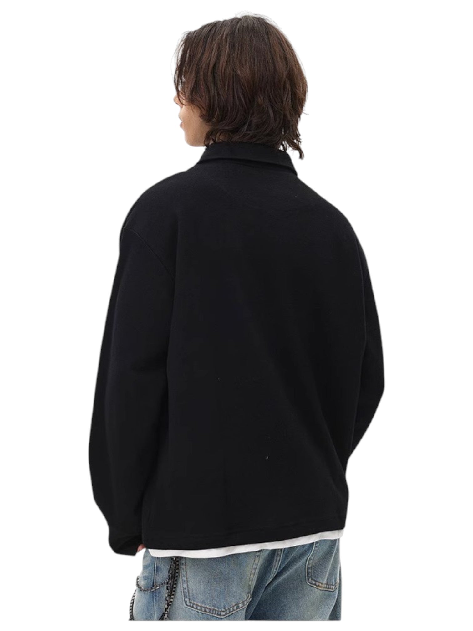 [BLAEXIT] BLAEXIT 레이어드 칼라 폴로 셔츠 st5043