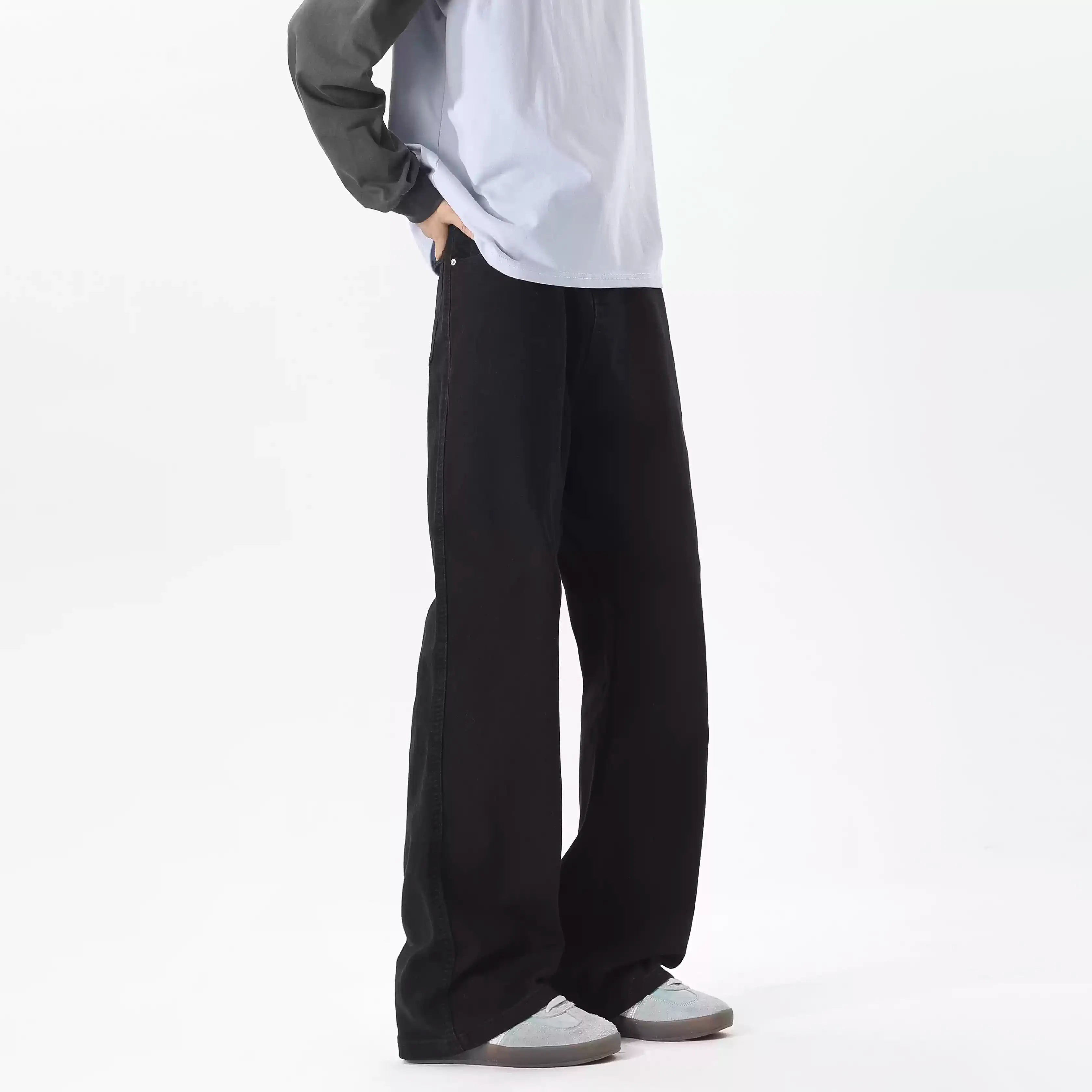 Vibe Baggy Wide Leg Jeans  EHK6009