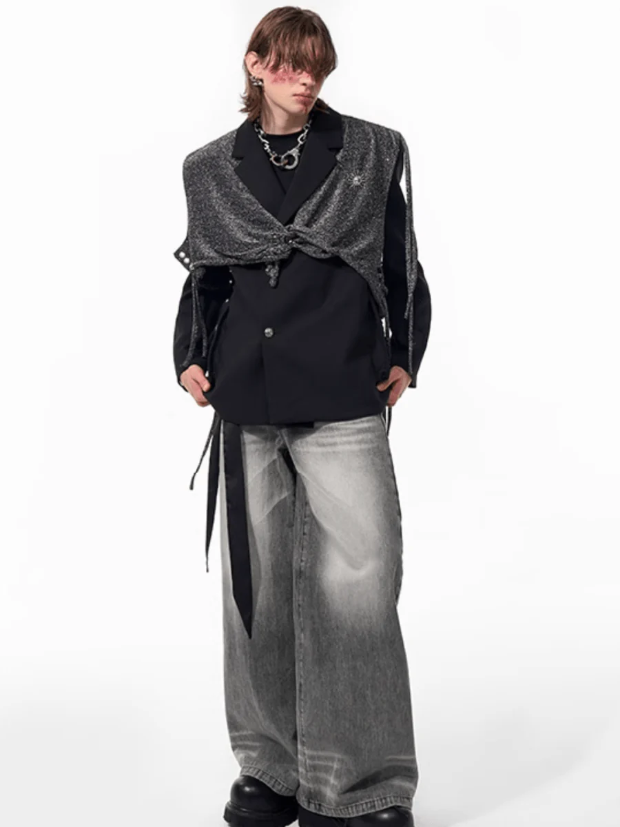 [STARTEXCEEDEND] two-piece layered suit jacket st1877