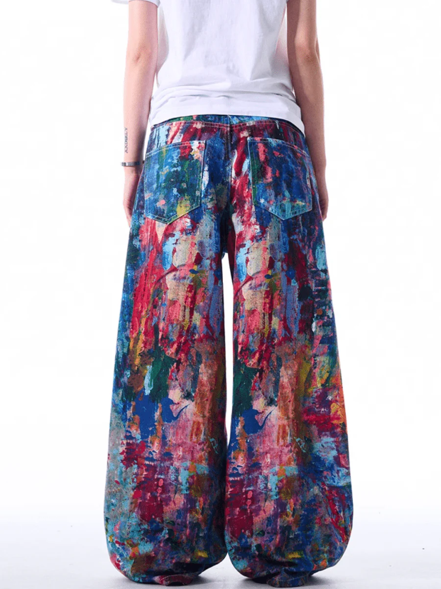 [MADWITCH] street painting printed jeans st1867