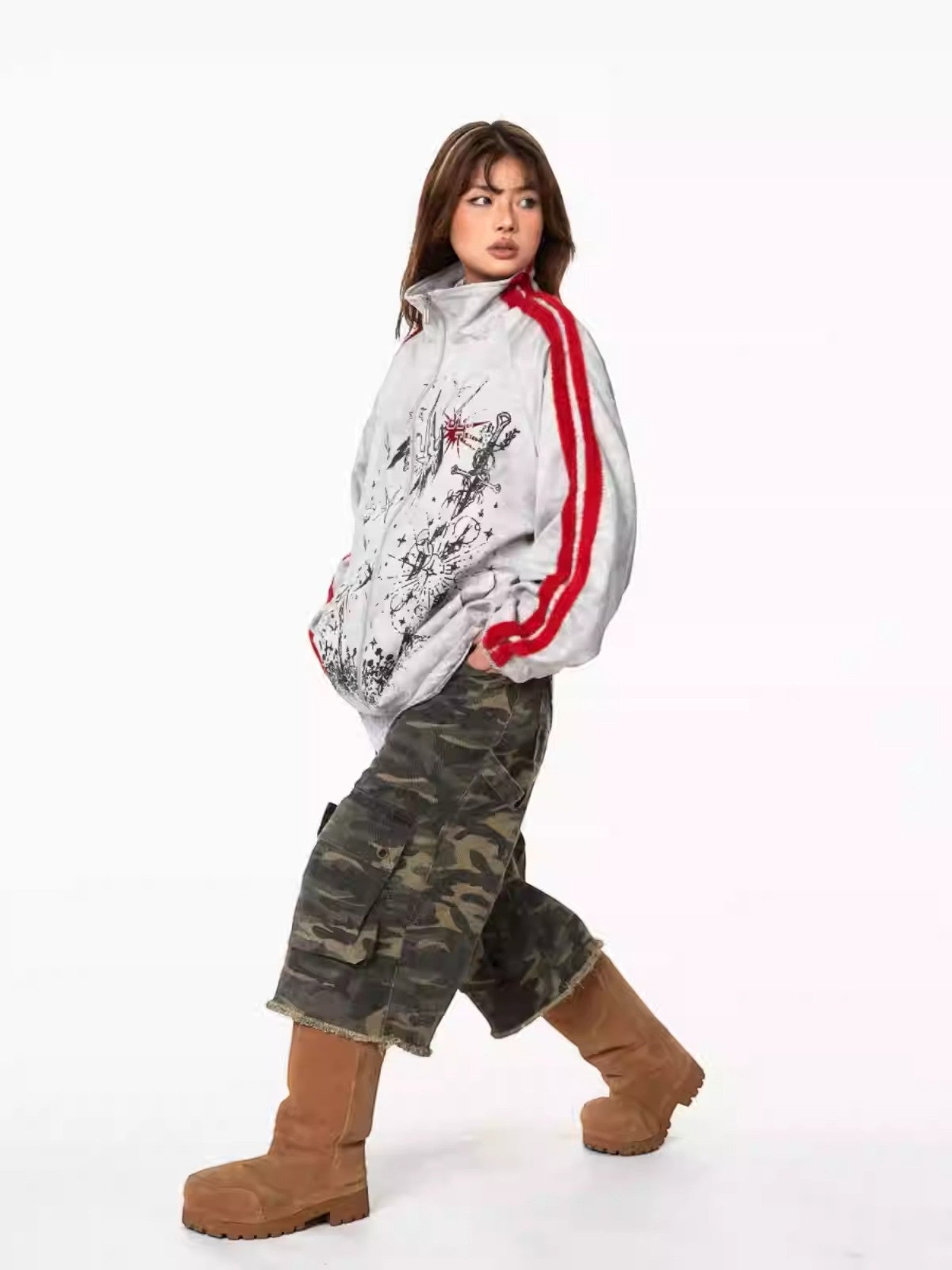 [BLACKBB] COLORBLOCK STREET JACKET st5041