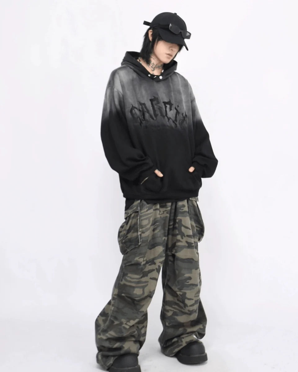 [Mz] 루즈핏 니치 하이 스트리트 후드티 st1885