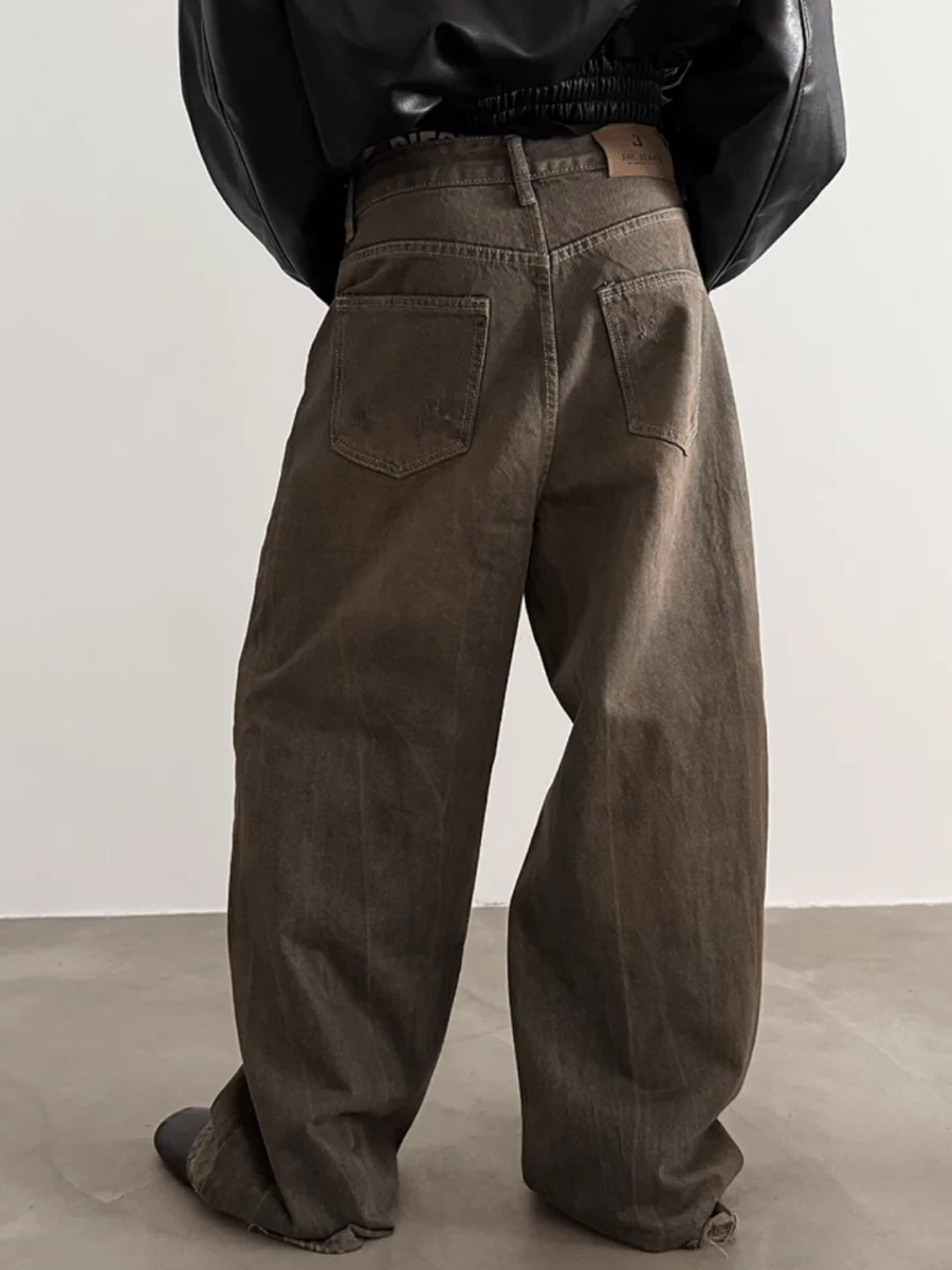 [GENESISBOY] Brown Wide Leg Jeans st1841