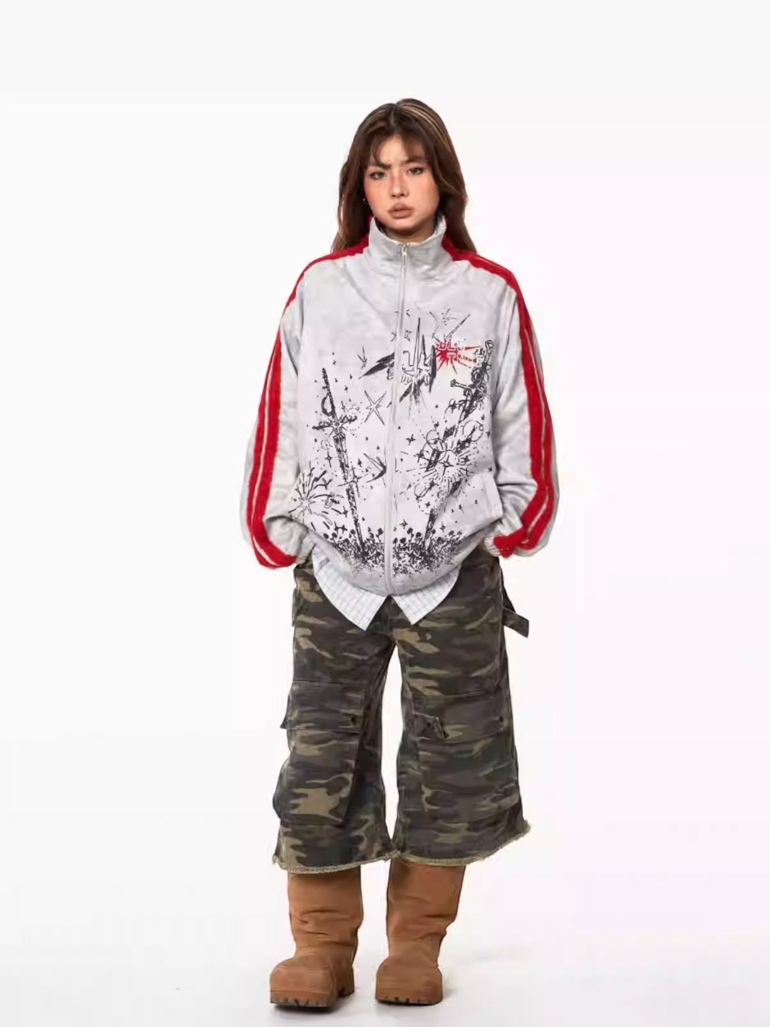 [BLACKBB] COLORBLOCK STREET JACKET st5041