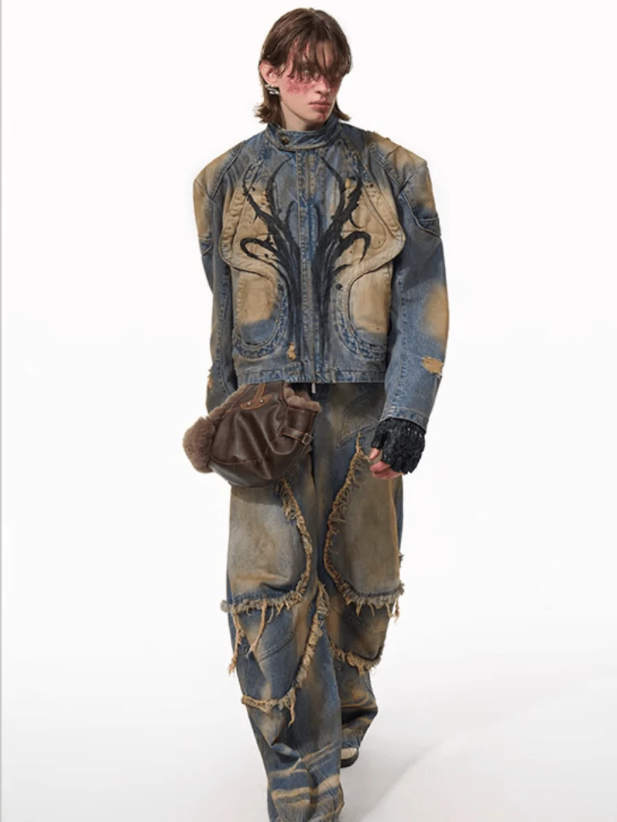 [STARTEXCEEDEND] denim jacket + bottoms st1882