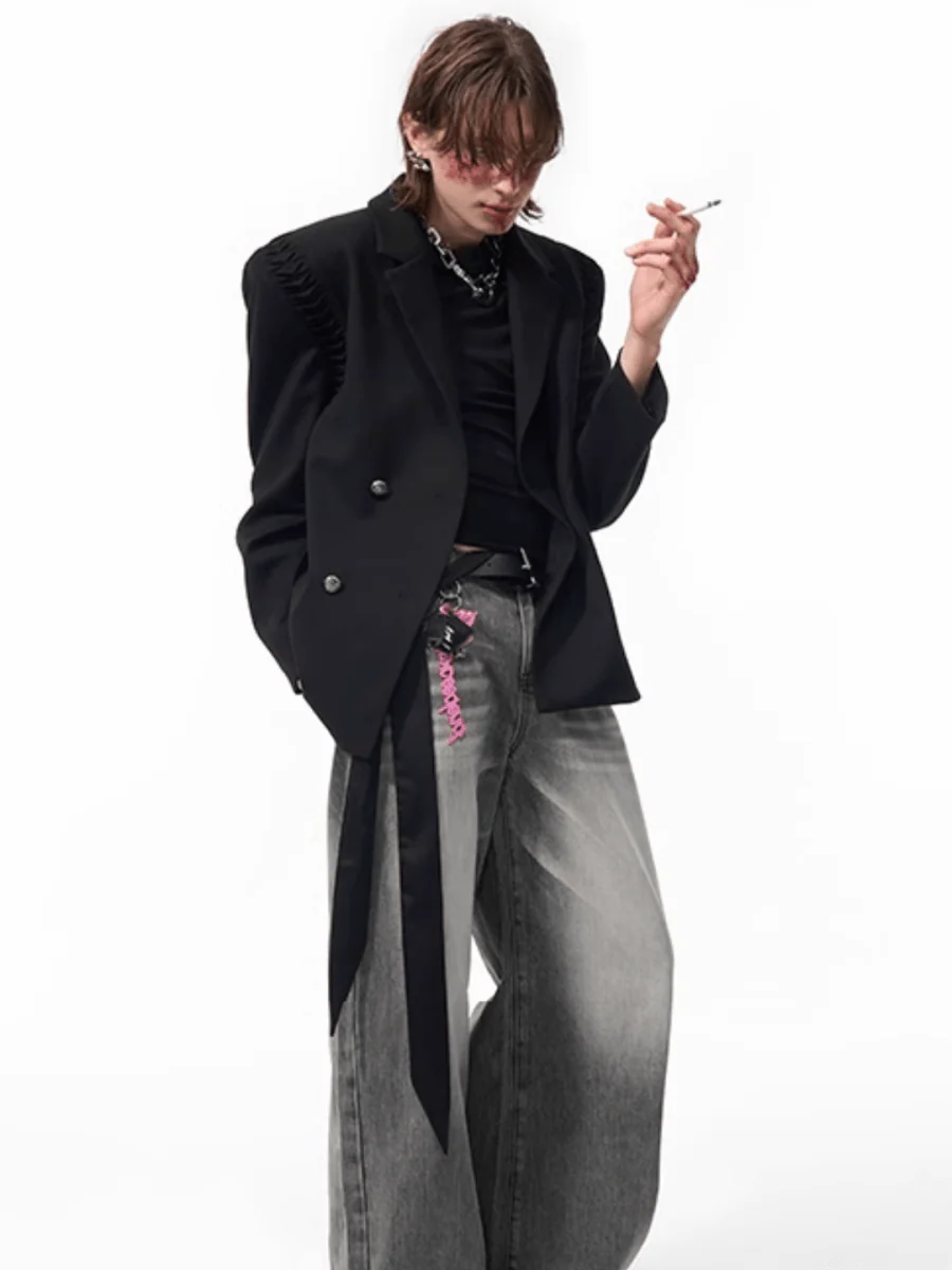 [STARTEXCEEDEND] two-piece layered suit jacket st1877