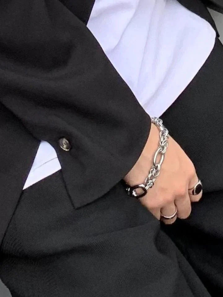 [ESC MAN STUDIO] SILVER BRACELET AX05